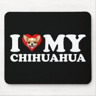 Tapis De Souris I Love (Coeur) My Chihuahua