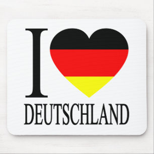 Tapis De Souris I Love Deutschland Allemagne Allemagne Drapeau Coe