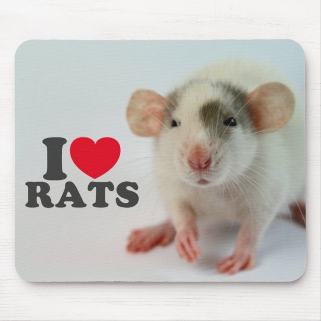 Tapis De Souris I love (dumbo) Rats (Devant)