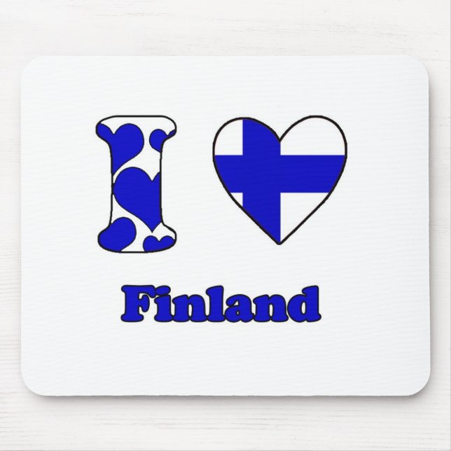 Tapis De Souris I love Finland (Devant)