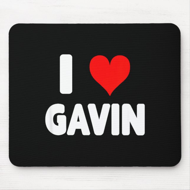 Tapis De Souris I Love Gavin - Heart  (Devant)