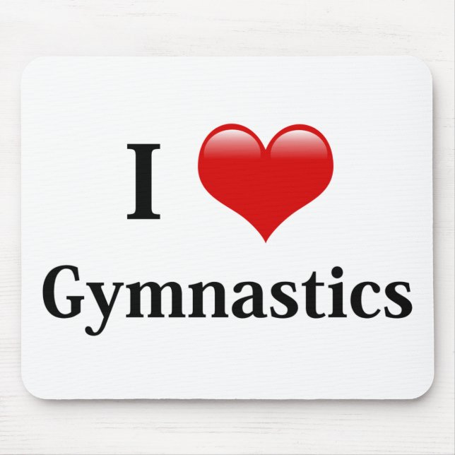 Tapis De Souris I Love Gymnastique (Devant)