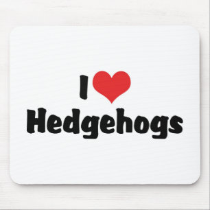 Tapis De Souris I Love Heart Hedgehogs