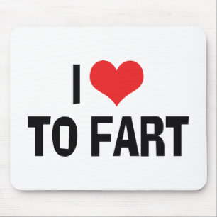 Tapis De Souris I Love Heart To Fart - Drôle Humour