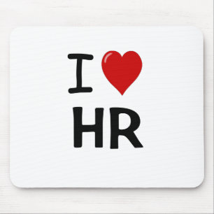 Tapis De Souris I Love HR Gift I Heart Human Resources Citation