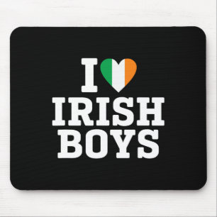 Tapis De Souris I Love Irish Boys Irlande Drapeau St patrick de co