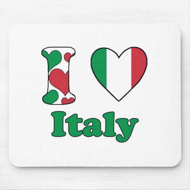 Tapis De Souris I love Italy (Devant)