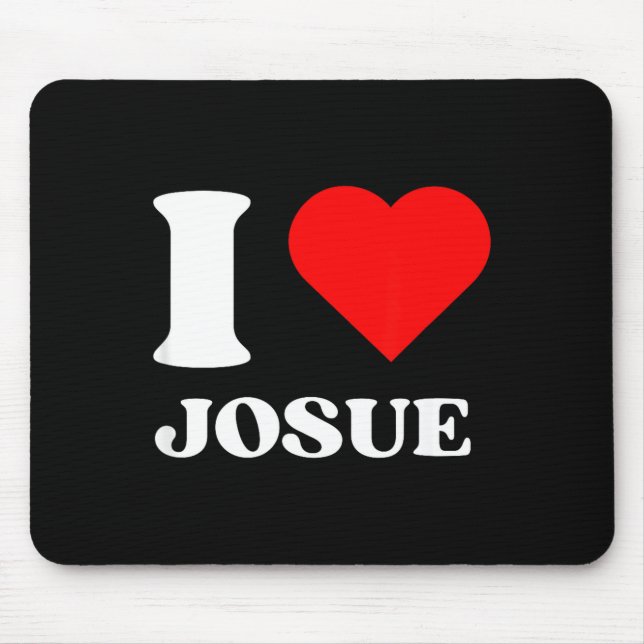 Tapis De Souris I Love Josue I Heart Josue Name Y2k Valentines Day (Devant)