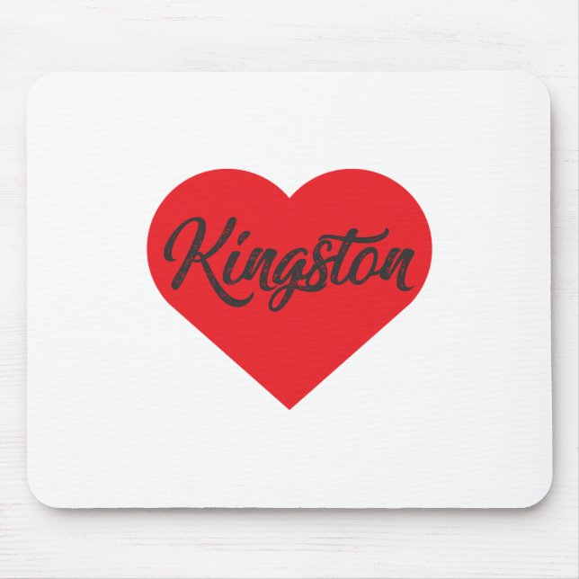 Tapis De Souris I Love Kingston - Jamaïque (Devant)