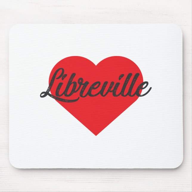 Tapis De Souris I Love Libreville - Gabon (Devant)