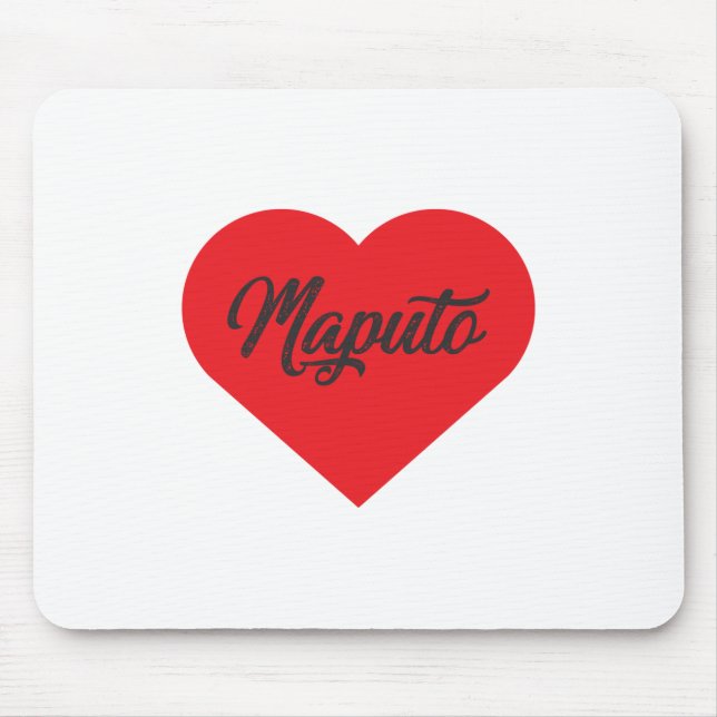 Tapis De Souris I Love Maputo - Mozambique (Devant)