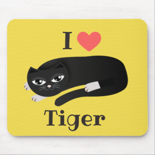 Tapis De Souris I love my cat