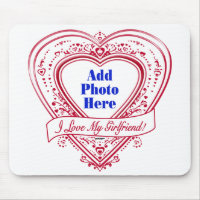 I Love My Girlfriend ! Photo Red Hearts