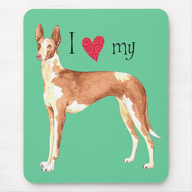 Tapis De Souris I Love my Ibizan (Devant)