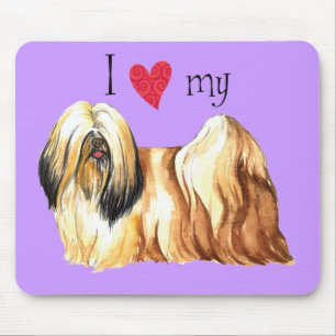 Tapis De Souris I Love my Lhasa Apso