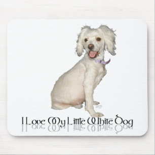 Tapis De Souris I Love My Little White Chig - Poodle / Bichon Mix