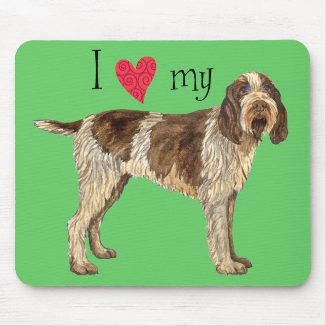 Tapis De Souris I Love my Spinone Italiano (Devant)
