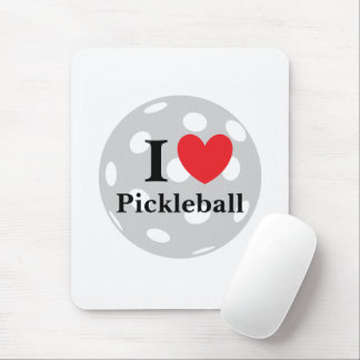 Tapis De Souris "I Love Pickleball"