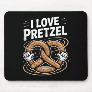Tapis De Souris I Love Pretzel Fun Foodie Delight Débardeur