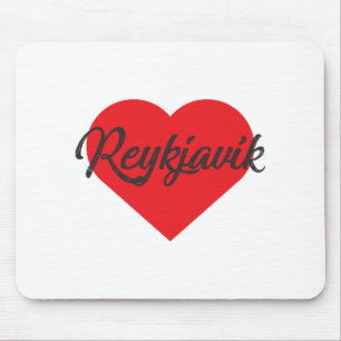 Tapis De Souris I Love Reykjavik - Islande