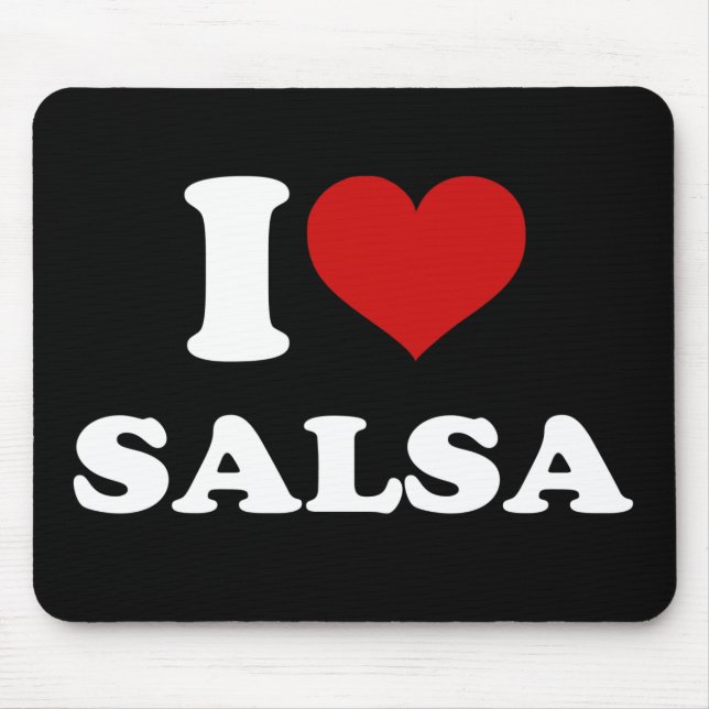 Tapis De Souris I Love Salsa (Devant)