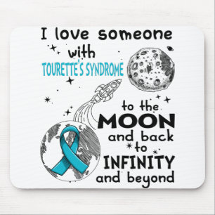 Tapis De Souris I love Someone with Tourette's Syndrome Awareness