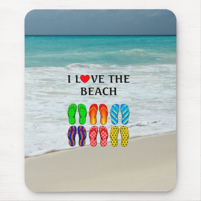 Tapis De Souris I Love the Beach,  (Devant)
