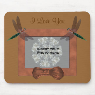 Tapis De Souris I Love You Dragonflies Ajouter Photo Mousepad
