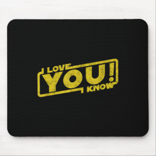 Tapis De Souris I Love You I Know - Blockbuster Movie Citation Cad