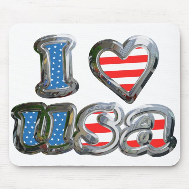 Tapis De Souris I Luv USA (Devant)