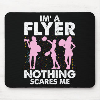 Tapis De Souris I’m A Flyer Nothing Scares Me Cheer Cheerleading C