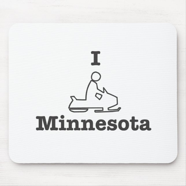 Tapis De Souris I Motoneige Minnesota (Devant)