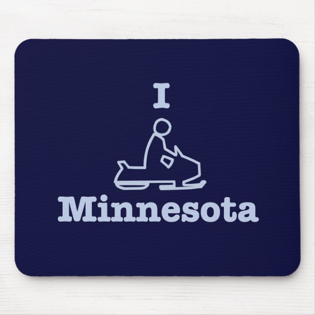 Tapis De Souris I Motoneige Minnesota (Devant)