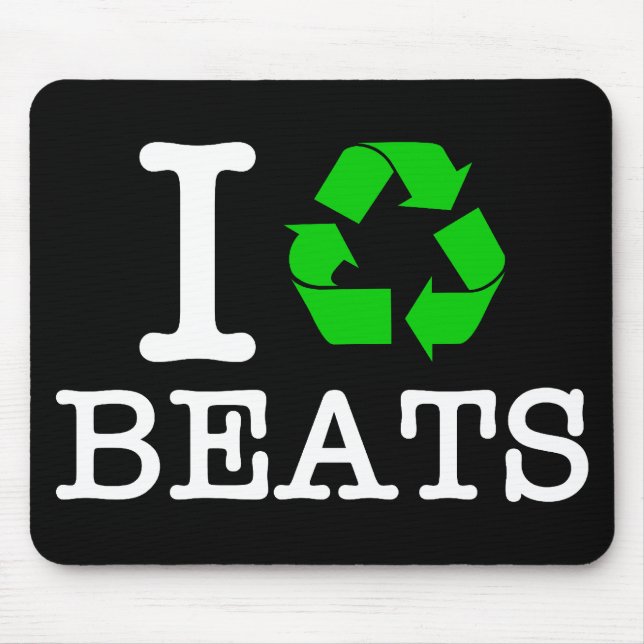 Tapis De Souris I Recycle Les Beats (Devant)