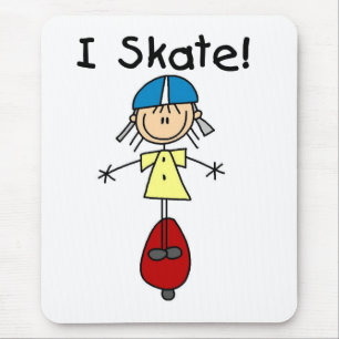 Tapis De Souris I Skate Skateboard Girl