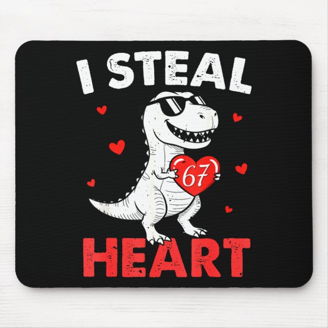 Tapis De Souris I Steal Hearts 67 Valentines For Boys Girls Kids W (Devant)