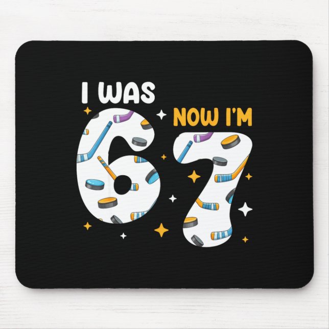 Tapis De Souris I Was 6 Now Im 7 Hockey Birthday  (Devant)