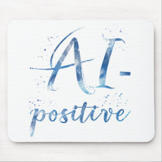 Tapis De Souris IA-Positive Text Art