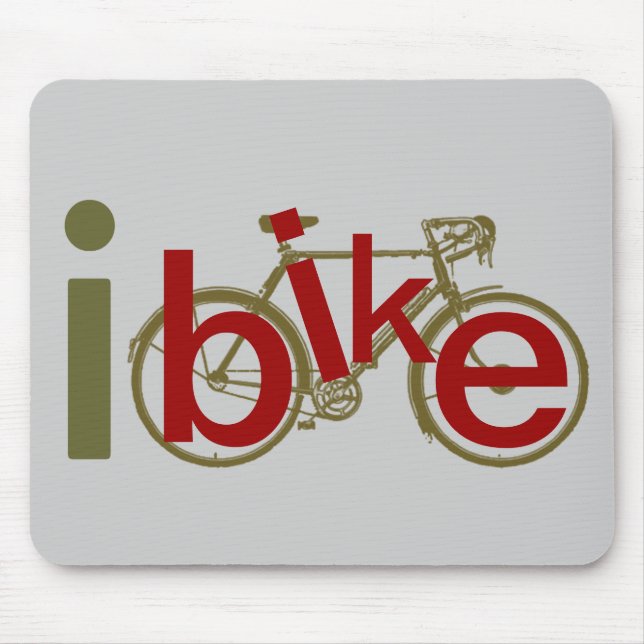 Tapis De Souris ibike ~ vélo d'amour (Devant)