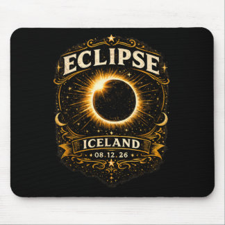 Tapis De Souris Iceland Total Solar Eclipse 2026 Celestial Eclipse
