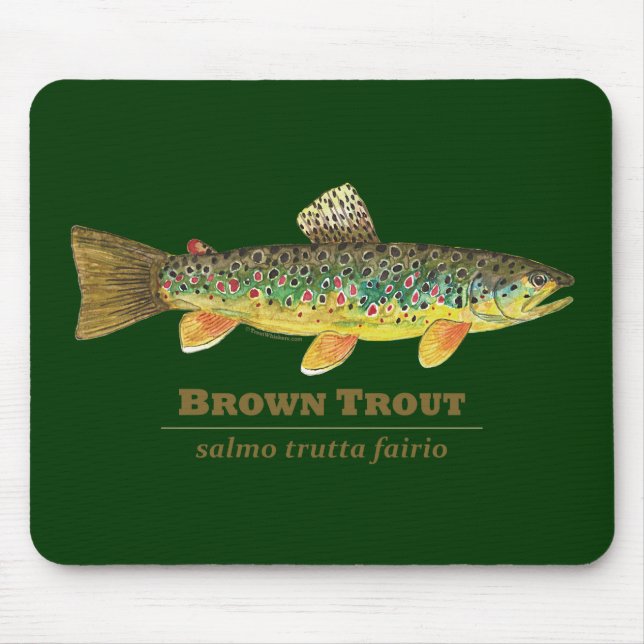 Tapis De Souris Ichthyologie latine Brown (Devant)
