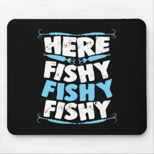 Tapis De Souris Ici Poisson Poisson Poisson T Chemise Hommes Femme
