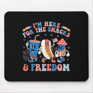 Tapis De Souris Ici Pour Les Snacks Et Freedom Boy Girl Enfant 4th