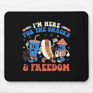 Tapis De Souris Ici Pour Les Snacks Et Freedom Boy Girl Enfant 4th