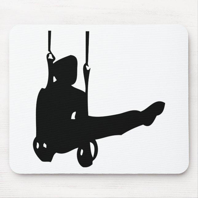 Tapis De Souris icône de la gymnaste noire (Devant)