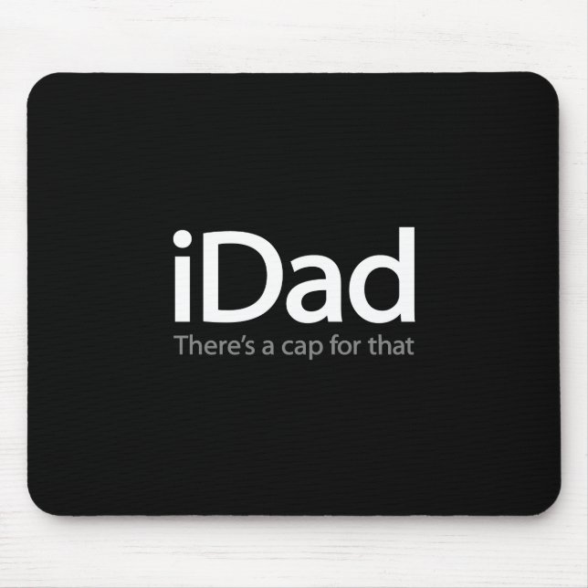Tapis De Souris iDad (i Dad) Mousepad - Cadeau de Fête des pères (Devant)