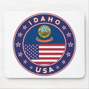 Tapis De Souris Idaho, États-Unis, T-shirt Idaho