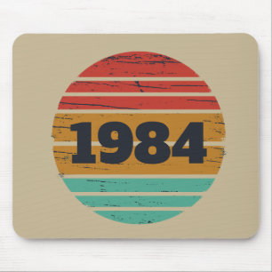 Tapis De Souris Idée cadeau d'anniversaire vintage personnalisé