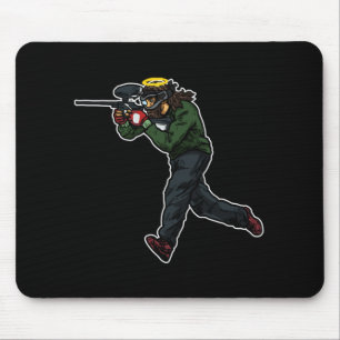 Tapis De Souris Idée cadeau de cool Jesus Paintball