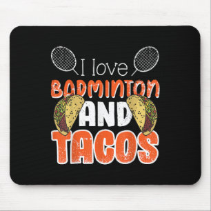 Tapis De Souris Idée cadeau drôle de badminton pour joueur de badm